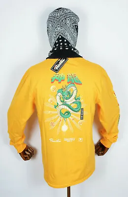 Buy Primitive Skateboard Tee T-shirt Longsleeve Dragonball Z Shenron Wish Gold XXXL • 17.27£