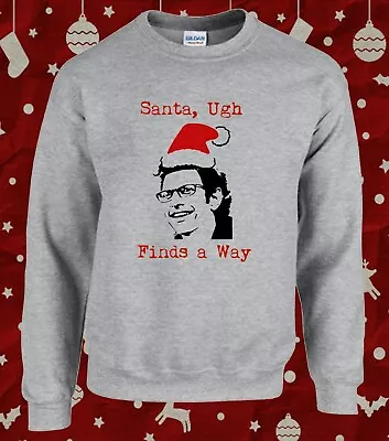 Buy Jeff Goldblum Santa Uh Finds A Way Christmas Sweater Jumper • 14.99£