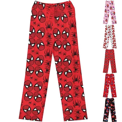 Buy Cute Hello Kitty Spiderman Pyjama Bottoms Womens PJ's Trousers Pants Nightwear • 8.36£