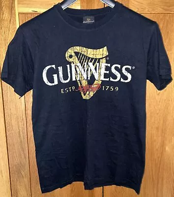 Buy Guinness T-Shirt Black Short Sleeve Top Guinness Logo Est 1759 Medium, Clothing • 7.99£