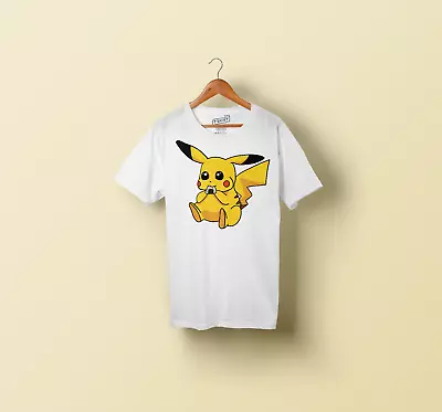 Buy Pikachu Onigiri T-Shirt Custom Made Black White Adults • 15.95£