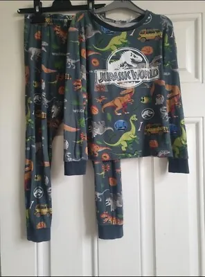 Buy Boys Jurassic World Dinosaur Pyjamas Age 6-8 Years • 4£