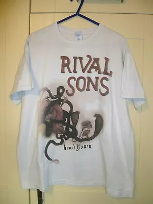Buy Rival Sons - 2012 Vintage  Head Down  White T-shirt (xl)  • 7.99£