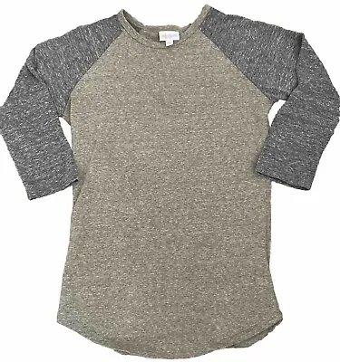 Buy LuLaRoe Raglan Top XXS Heathered Gray 3/4 Sleeves Casual Knit Tee Shirt Womens • 6.61£
