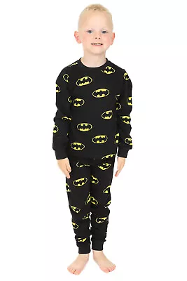 Buy Boys Official All Over Batman Long Sleeved Pyjamas • 9.99£