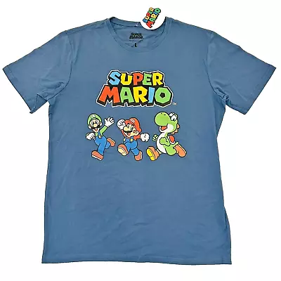 Buy Super Mario Bros Yoshi Luigi Short Sleeve Shirt T-Shirt 100% Cotton Gift Ideas • 16.01£