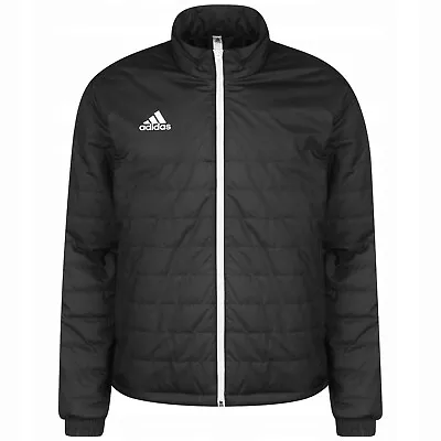 Buy Adidas Entrada 22 Men's Light Padded Puffer Jacket Coat Full Zip Black M • 39.99£