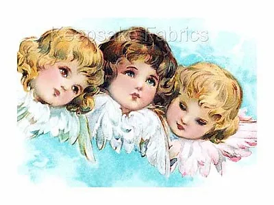 Buy Three Adorable Cherub Faces Angel Quilt Block Multi Szs FrEE ShiPPinG WoRld WiDE • 4.50£