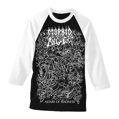 Buy Morbid Angel 'Altars Of Madness' Baseball T Shirt - NEW OFFICIAL • 19.99£