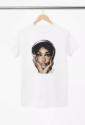 Buy Sza Big Face Print RnB Unisex Singer Music Short Sleeve Black T-Shirt Sizes S/XL • 10.99£
