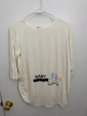 Buy Happy Mama Maternity Shirt Mid Sleeve - Women Size XL  Baby Loading  • 7.71£