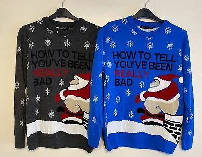 Buy Mens Unisex Christmas Jumper Sweater Chimney Santa Novelty Pullover  • 12.99£