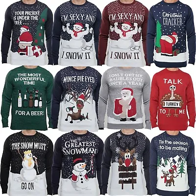 Buy Mens Christmas Novelty Jumper Funny Greatest Snowman Xmas Sweater Top NEW • 16.95£