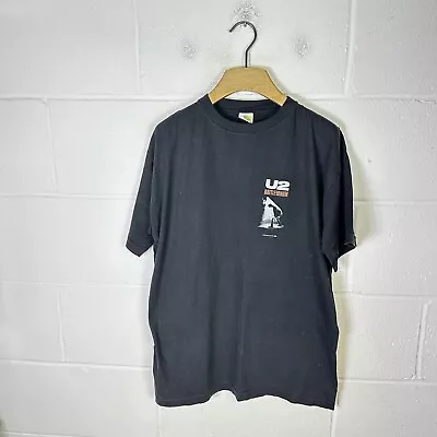Buy Vintage U2 Shirt Mens Extra Large Black Rattle And Hum 1988 Single Stitch Band • 33.95£