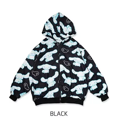 Buy Sanrio Cinnamoroll ACDC RAG ZIP Hoodie Black Long Sleeve Fashion Japan New • 115.77£