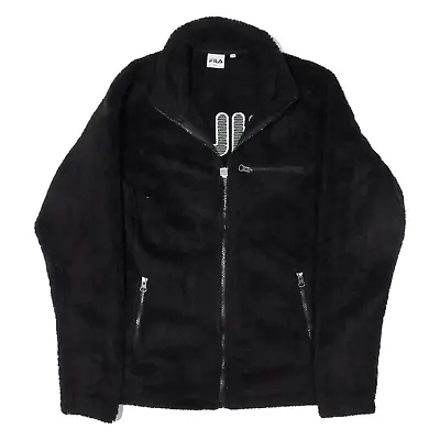 Buy FILA Teddy Fleece Fleece Jacket Black Womens S • 19.99£