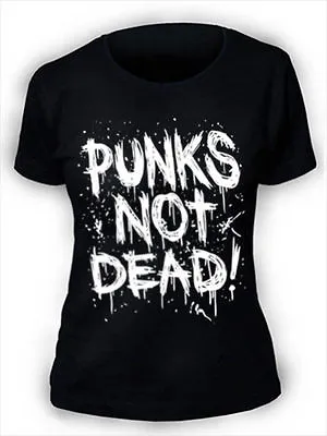 Buy Women's Punks Not Dead T-Shirt | S To Plus Size | Retro Grunge • 10.95£