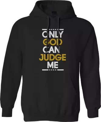 Buy ONLY GOD CAN JUDGE ME Hoodie Christian Religious Faith Believe Script Inspired • 17.99£