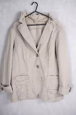 Buy Verpass Womens Denim Grey Jacket Coat Cotton Blend Blazer Medium • 9.90£