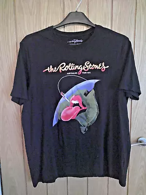Buy Rolling Stones T Shirt - Black - Large  - Australia Tour 1973 - Repro 2020 • 5£