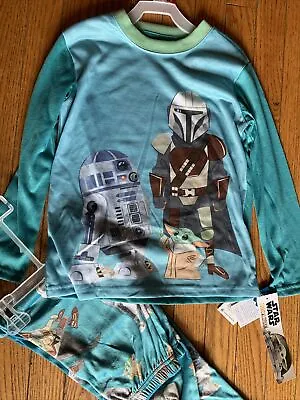 Buy Star Wars NEW R2-D2, Baby Yoda Boys 2 Pc Polyester Pajamas Size 4/5 NWT (W) • 9.65£