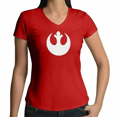 Buy Juniors Women Tee T-Shirt Casual Star Wars Rebel Alliance Galactic Republic Jedi • 13.82£