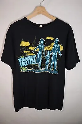 Buy Vintage 2007 Family Values Tour Korn Evanescence Flyleaf Atreyu Band T Shirt Med • 47.42£