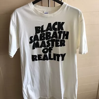 Buy Black Sabbath-white Master Of Reality T-shirt (large) • 8.95£