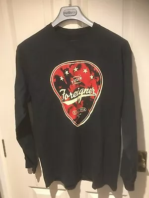 Buy 2 X FOREIGNER Sweatshirt And T-shirt 2018 UK Tour, Size - L - Black Round Neck • 24.99£