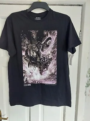 Buy Marvel Ghost Rider T-shirt. Black / Lilac. Size M. Brand New With Tags • 4.99£