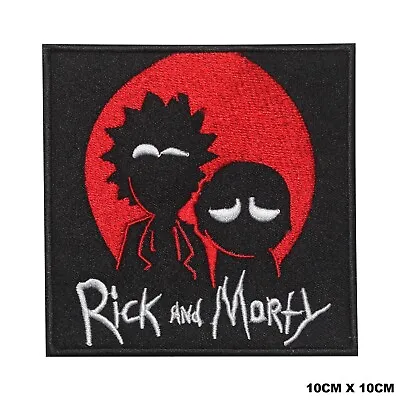 Buy Rick And Morty Movie Logo Embroidered Patch Iron On/Sew On Patch Batch • 2.09£
