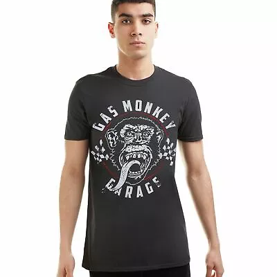 Buy Official Gas Monkey Garage Mens Flag T-shirt Black  S - XXL • 10.49£
