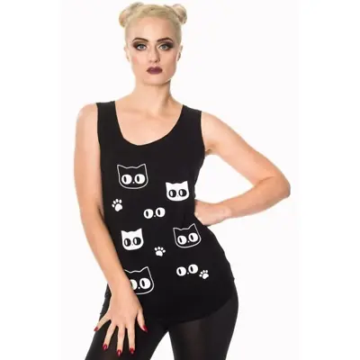 Buy Banned Apparel Brixton Womens Tank Top Alternative Clothing Cats • 26.62£