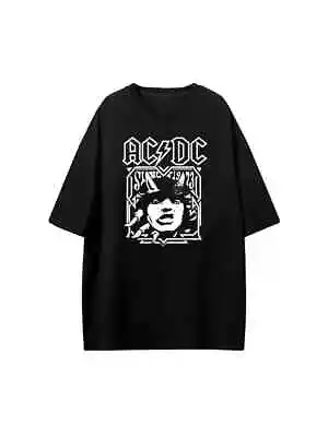 Buy Size M (UK Ladies 10) AC/DC Black T-shirt Tee BRAND NEW • 9.95£