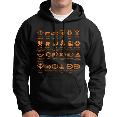 Buy Dash Icons Funny Car Garage Mechanic Gift Fathers Day Mens Hoody Top #6ED Lot • 18.99£
