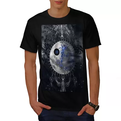 Buy Wellcoda Space Abstract Fantasy Mens T-shirt, Shiny Graphic Design Printed Tee • 14.99£