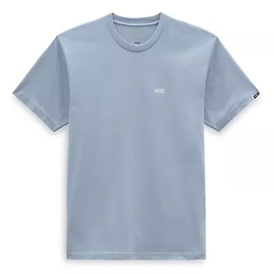 Buy VANS - Mens Left Chest Logo T-Shirt - Dusty Blue - Casual Short Sleeve Top • 21£