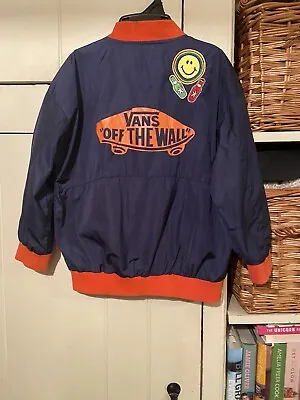 Buy Boys VANS ‘Off The Wall’ Logo BOMBER Varsity Padded Jacket  Badges Age 6 • 10.99£