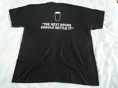 Buy Guinness 'the Next Round Should Settle It' T Shirt - Sized L - Unused Old Stock • 12£