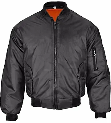 Buy New Mens Uk Made Ma1 Army Military Air Force Padded Doorman Zip Up Bomber Jacket • 19.99£