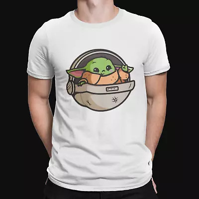 Buy Baby Yoda T-Shirt - Mandalorian Sci Bobba Film Retro TV Popular Xmas Bounty Cool • 8.39£