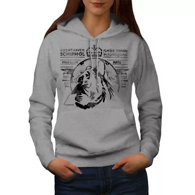 Buy Wellcoda Lion King Beast Womens Hoodie, Postage Casual Hooded Sweatshirt • 28.99£