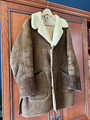 Buy Mens Vintage Sheepskin Jacket Medium • 25£