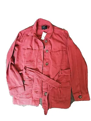 Buy NEXT Red Denim Jacket Size 12 • 14£
