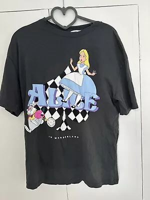 Buy Stradivarius Disney Alice In Wonderland T Shirt Queen Of Hearts White Rabbit S • 12£