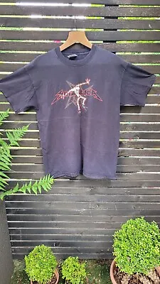 Buy Vintage Fade Out Black Metallica T Shirt - Rare Medium 40  Chest • 24.99£