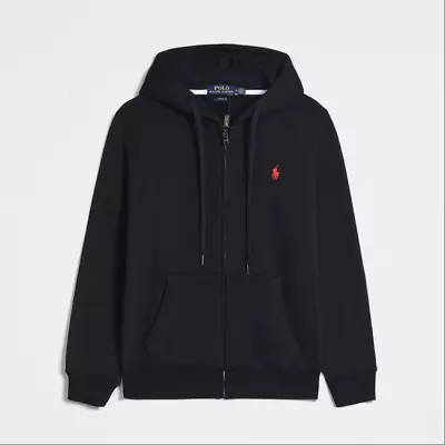 Buy Men's Women's Ralph Lauren Cotton Blend Sweatshirt Zip Up Jacket Hooded Clothing • 35.36£