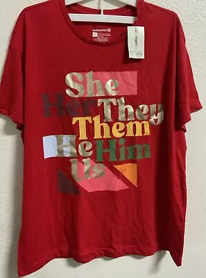 Buy ⚡️Pride X Target T Shirt Women's Graphic Red (XL) • 13.50£