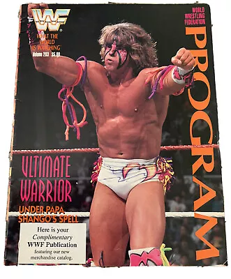 Buy WWF WWE Wrestling Magazine Program Ultimate Warrior Hulk Hogan 1992 Poster Merch • 47.51£