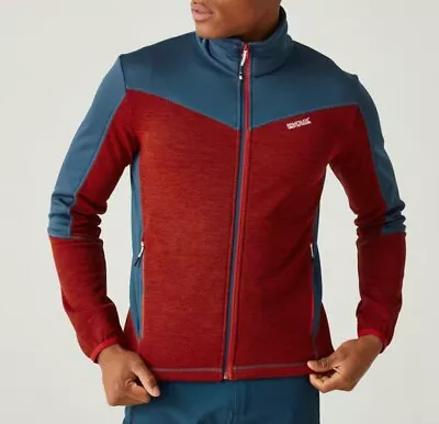 Buy MENS Regatta Fleece Full Zip Jacket Highton Hiking Activewear Outdoors RRP60 503 • 24.99£